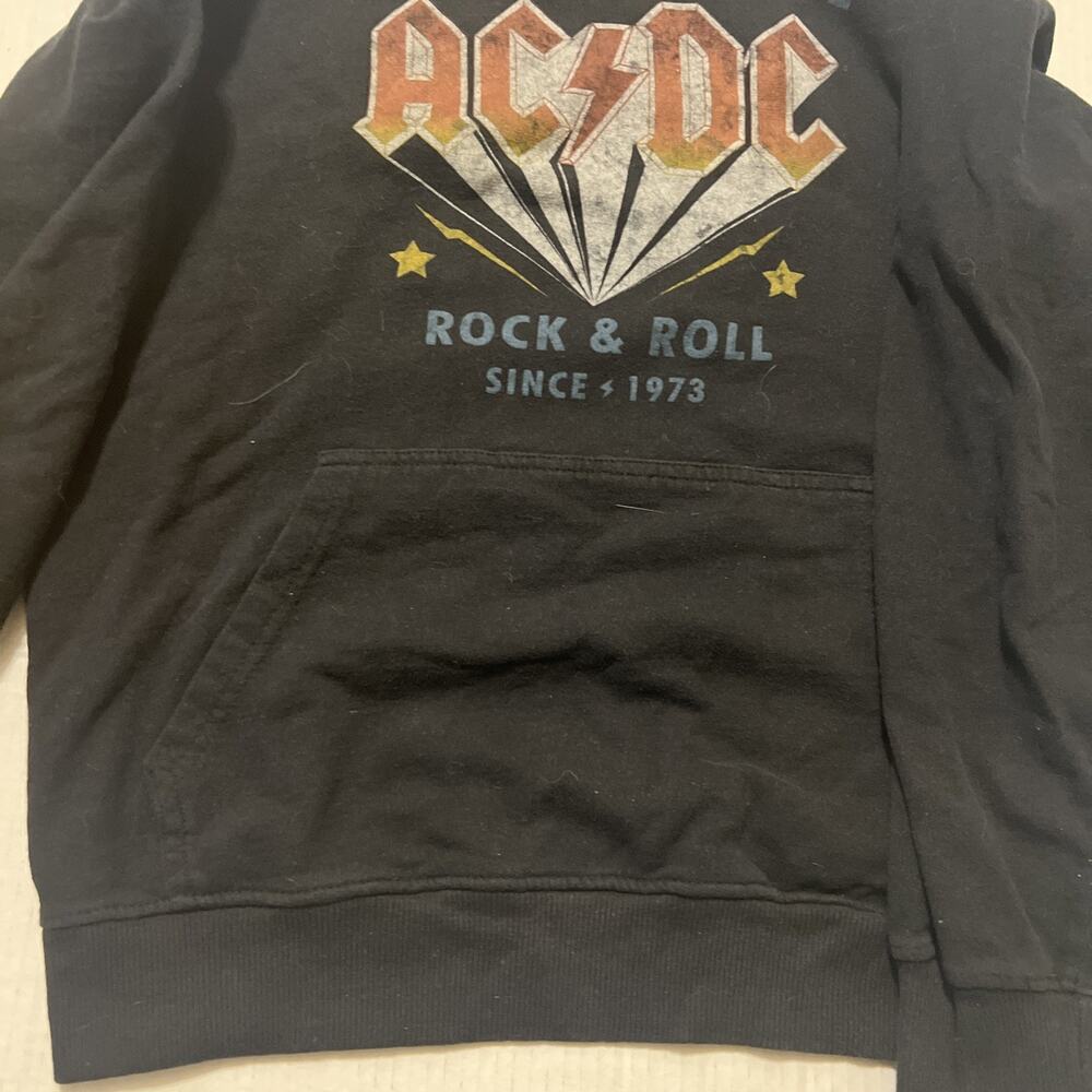 AC/DC Hoodie Men's Size Medium DC Logo Rock Hooded Sweatshirt Unisex Rock - Picture 2 of 6